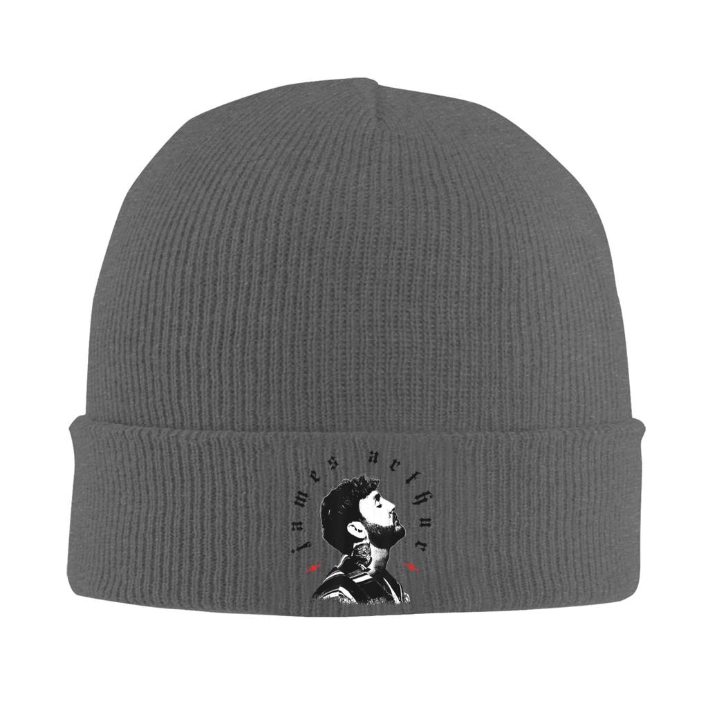 James Arthur Barbed Wire White Knit Hat Cool Caps Adult Unisex Outdoor Sport Beanie Hats Thermal Elastic Bonnet Hats