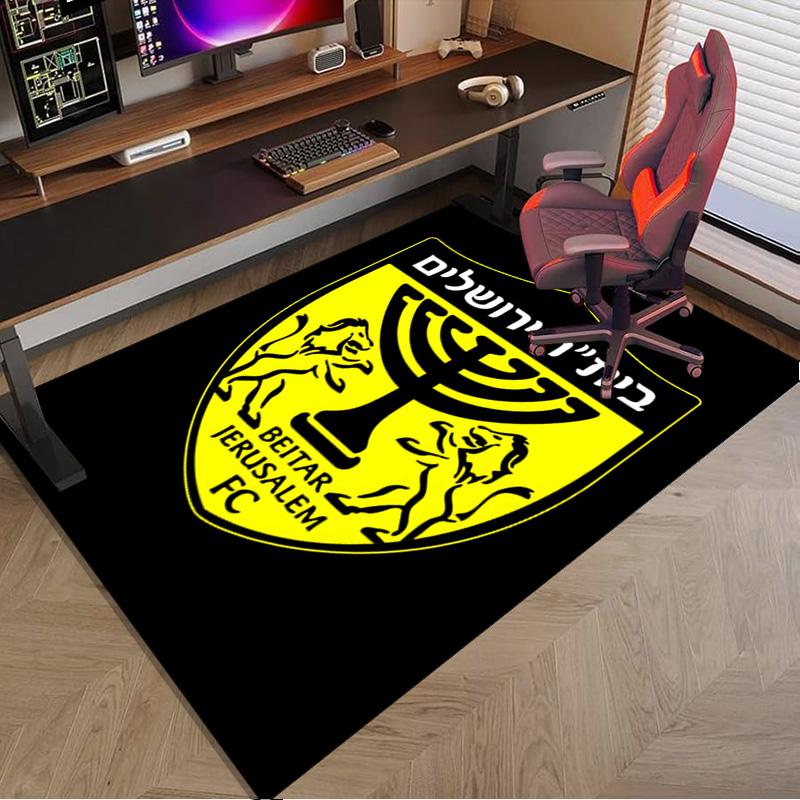 Beitar Football Club Printed Area Rug for Office, Chair Rug, Decorative Carpet Floor Mat, Large Size Fan gifts Christmas gifts