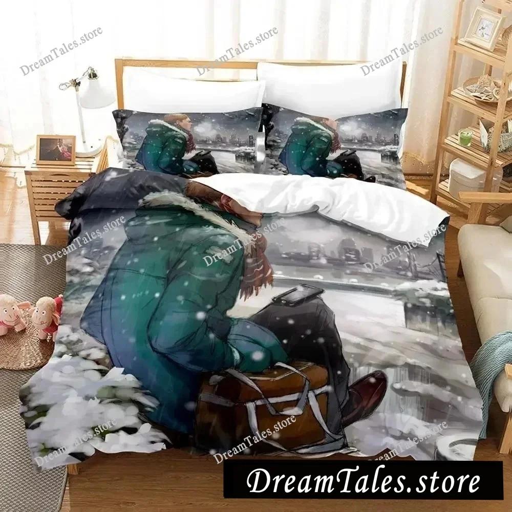 Anime 19 Days Bedding Set Single Twin Full Queen King Size Bed Set Adult Kid Bedroom Duvet Cover Sets 3D Anime Bed Sheet Set