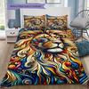 Cartoon Pattern Bedding Quilt Set Quilt Cover Pillowcase Home Decoration Birthday Gift (1 * Duvet Cover + 2 * Pillowcase, Without Core)