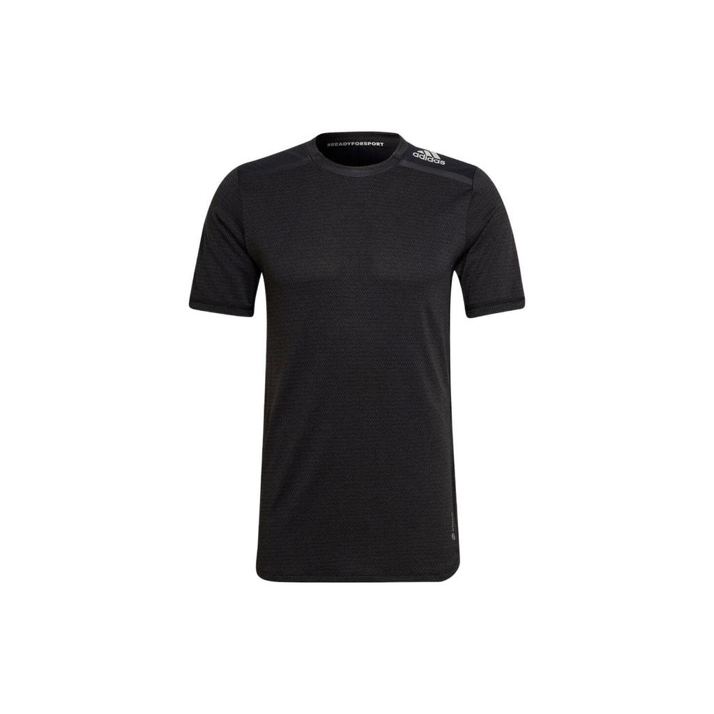 Adidas Mesh Panel Crew Neck Short Sleeve T-Shirt Men Tops Black HE5441