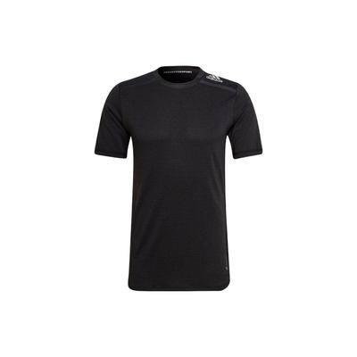 Mesh Panel Crew Neck Short Sleeve T-Shirt Men Tops Black HE5441