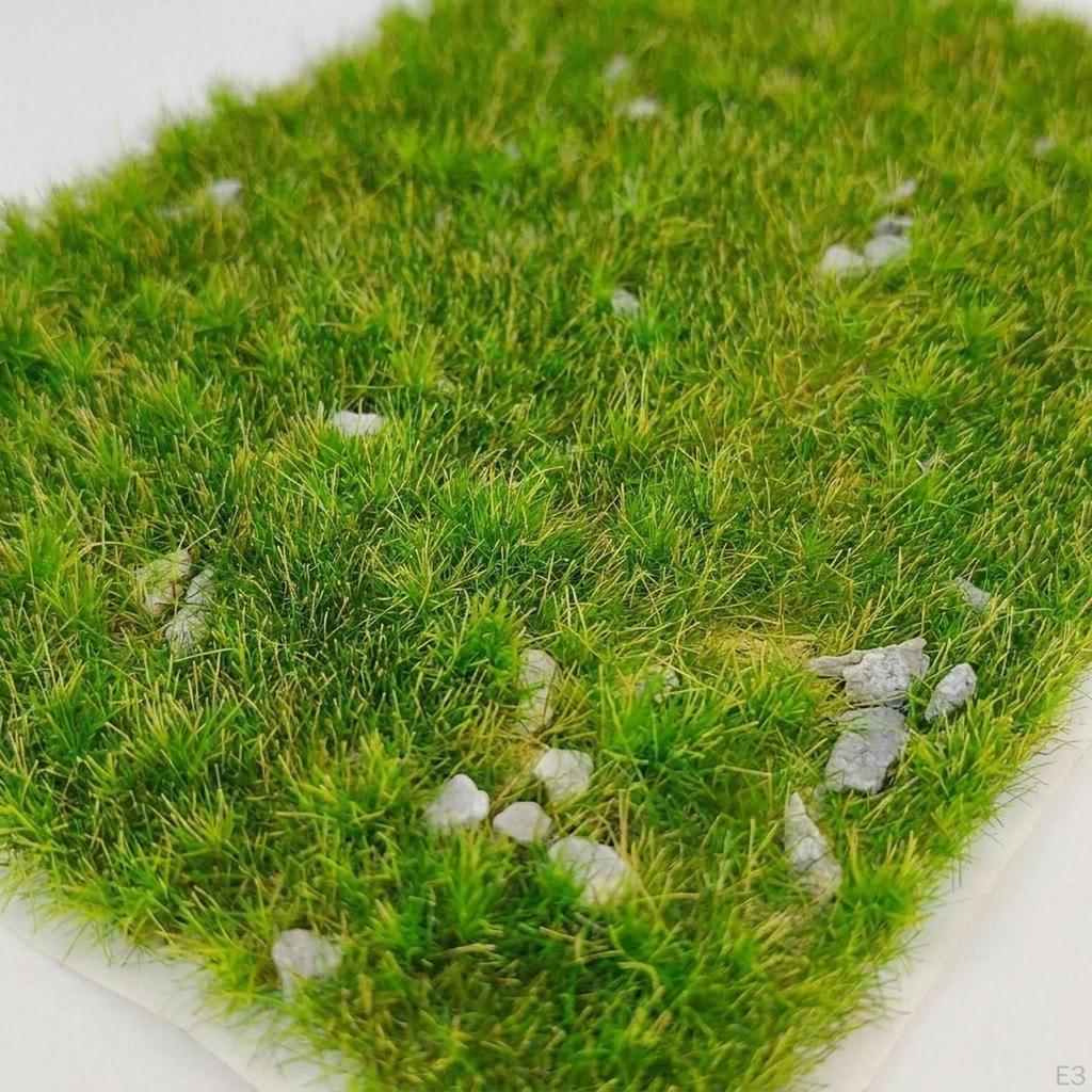 Kunstrasen-Diorama-Material, Miniatur-Büschel für Puppenhaus-Dekoration
