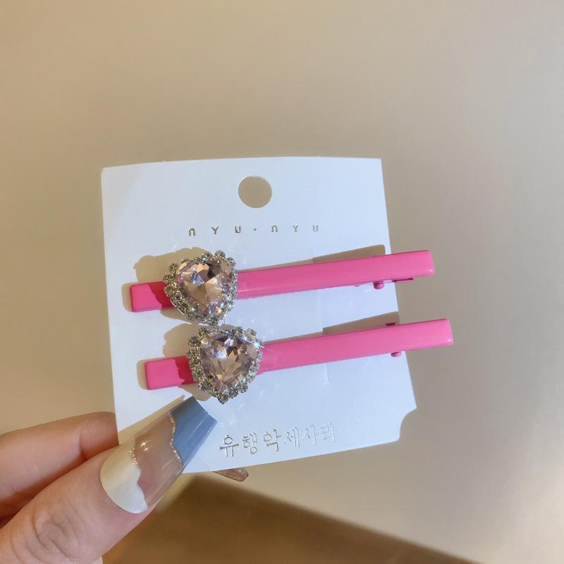 Silver Rhinestone Pentagram Hairpin: Y2K Cool Style Bangs Side Clip