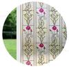 Stained Flower Pattern Window Film Static Cling 3D Laser Embossing Drop-Shipping Mould-Proof Privacy Protection Window Covering