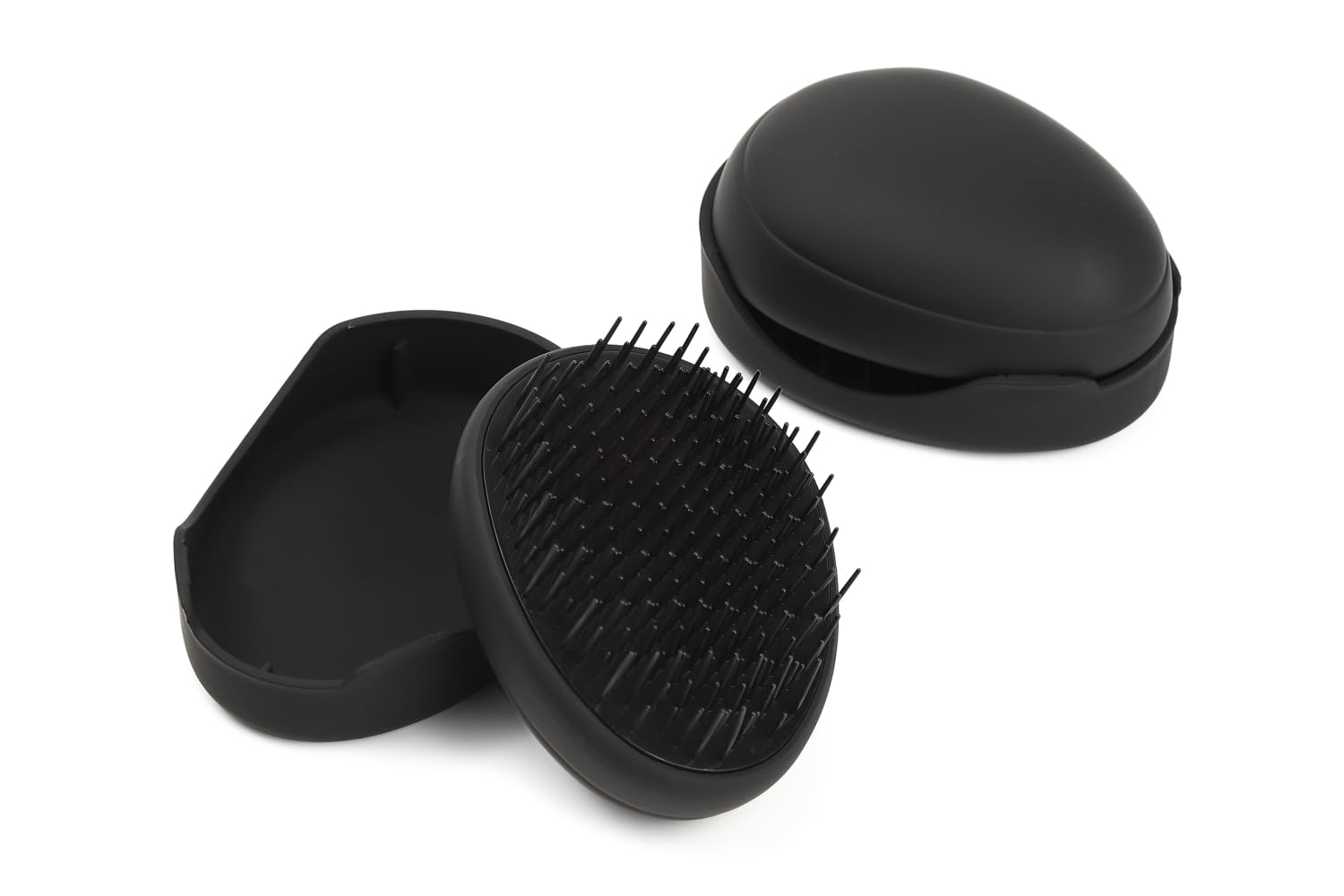 

87saku Hanasaku Hair Detangling Beautiful Shiny Smooth Portable Brush, Brush, Egg-Shaped, Hair, Hair, Hair, чёрный