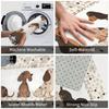 1Pcs Anti Fatigue Kitchen Rugs, Cute Dog Print Waterproof Non-Slip Thick Cushioned Kitchen Mat Heavy Duty Comfort Standing Mat for Kitchen