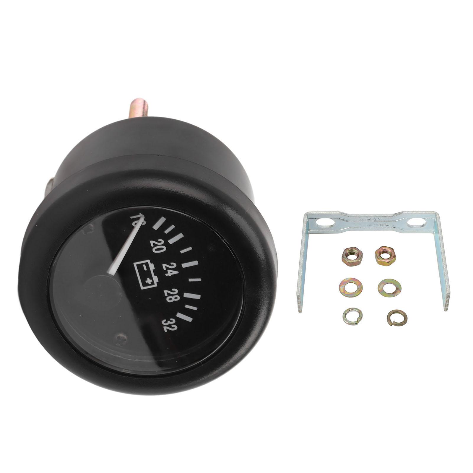 

24V Generator Voltage Gauge Pointer Type Clear Dial Universal Generator Voltage Meter for Buses