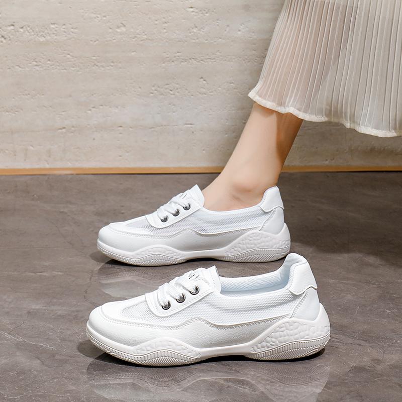2026 Новые Модные Повседневные Спортивные Низкие Универсальные Дышащие Модные Летние Женские Туфли 35 белый