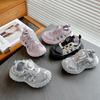 2026 Spring/Summer Boys' Breathable Mesh Sports Shoes with Rotating Buckle