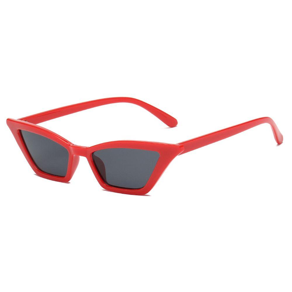 Trendige Cat-Eye-Sonnenbrille für Damen/Herren Retro Quadratische Sonnenbrille UV400 Schutz Brillen Sommer-Tönungen Modeaccessoires