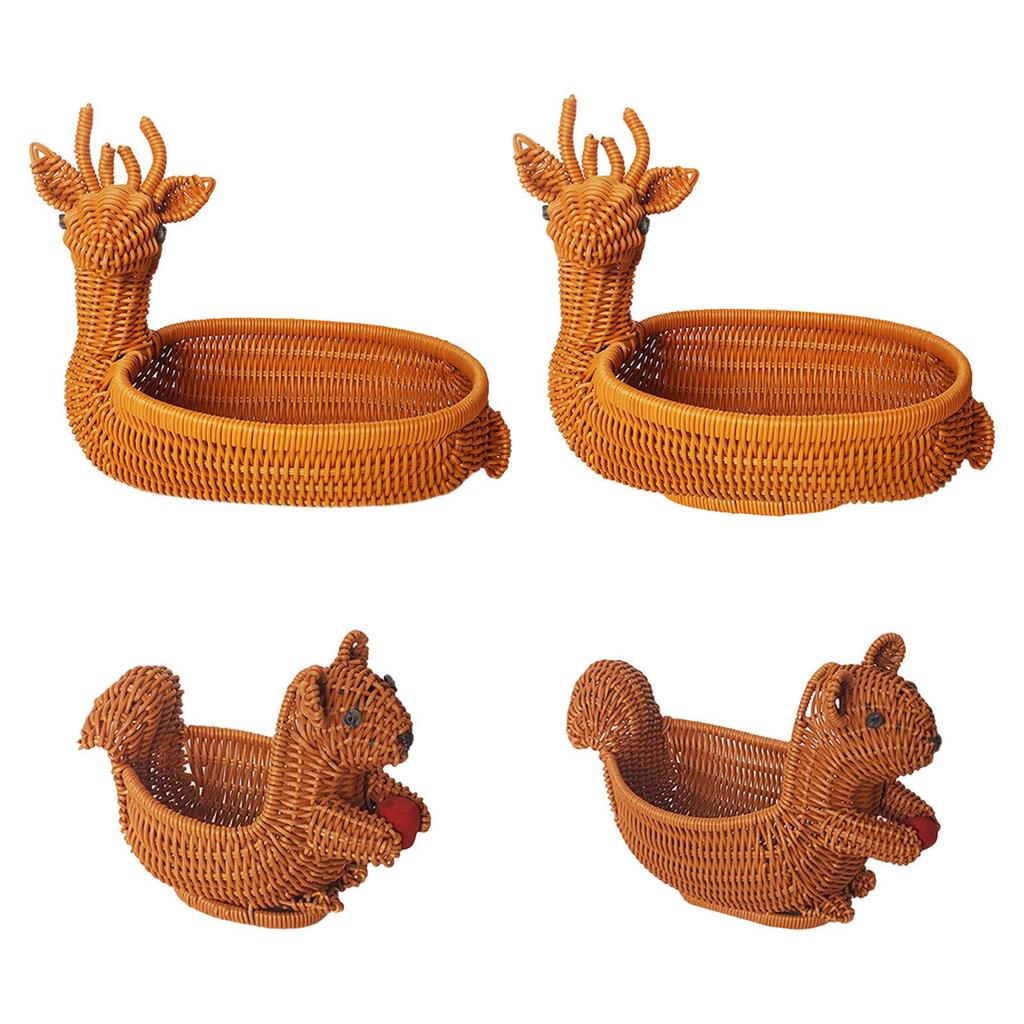 Tierförmiger Obstkorb, Handgefertigter Multifunktionaler Snackhalter, PP-Material für Zuhause und Küche, Glatte Kanten