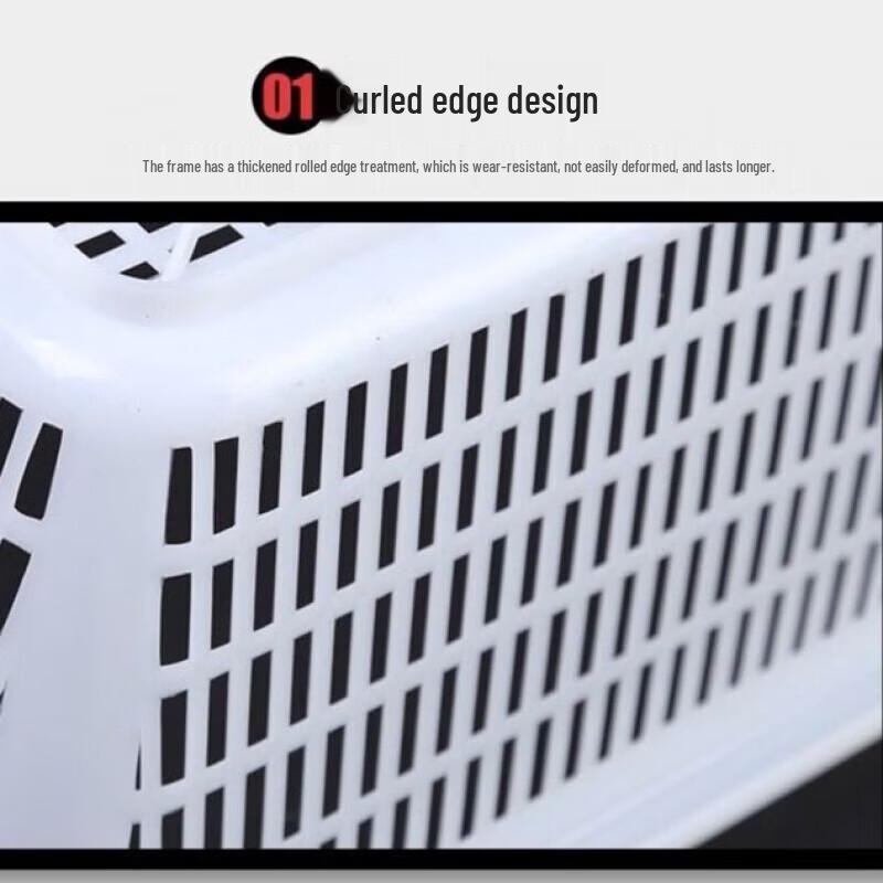 JingJingRS Großer rechteckiger Aufbewahrungskorb aus Kunststoff