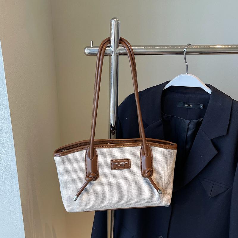 Spring and Summer New Leisure Niche Shoulder Bag Large-capacity Bag Female Tote Bag College Student Class Commuter Bag