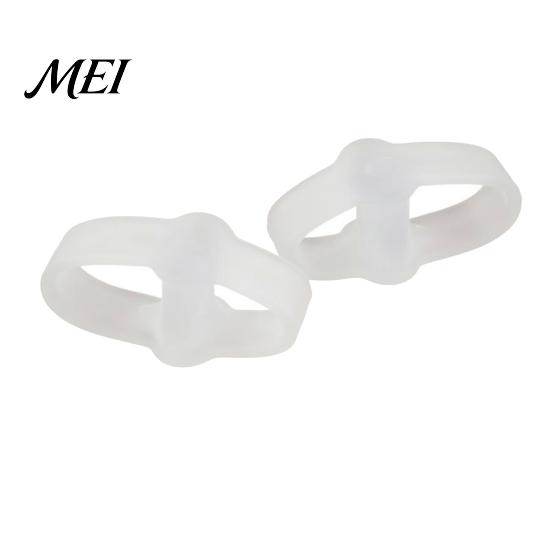 Toe Straightener for Bunions 1 Pair Separator Overlapping Toes, Soft SEBS Bunion Corrector, Double Ring Foot Spacer Hallux Valgus, Day Night