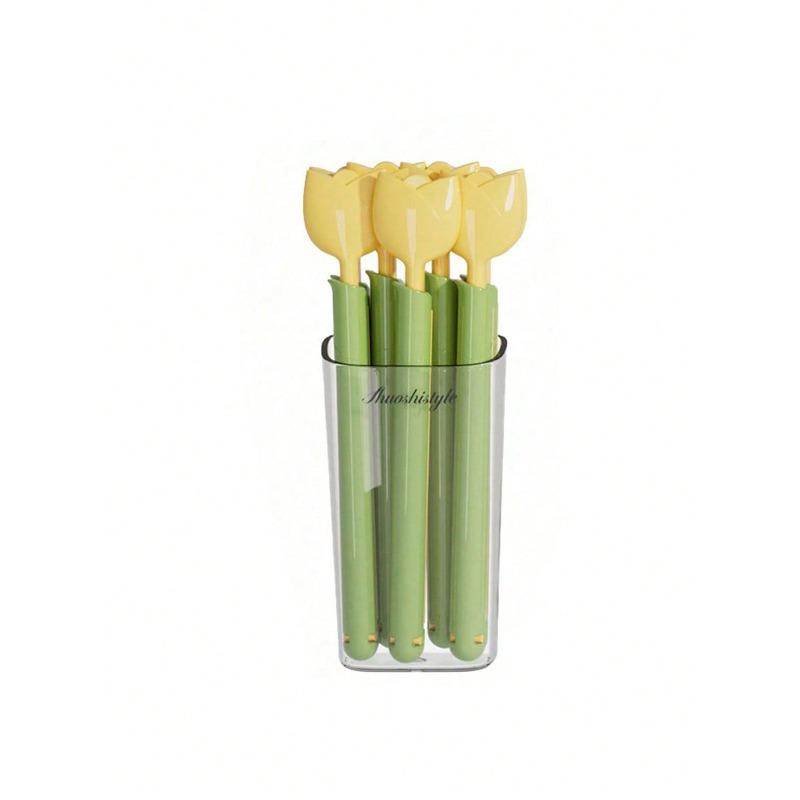 Storage Box Tulip And Carrot Shaped Magnetic Sealing Clips, Food Packaging Clips And Storage Box, Snack Bag Sealing Clip