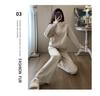 Chic Women's Hooded Sweater & Wide-Leg Pants Set - Stylish Early Autumn Casual Sportswear.