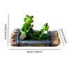 Frog Statue Can Float on Water Pond Decoration Artwork Cute Resin Animal Sculpture for Pool Walkway Porch Indoor Outdoor Yard
