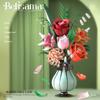 Non-Toxic 566Pcs Diy Daisy Rose Bouquet Building Blocks Plastic Flowers With Vase Children Toys Home Decor New Year Valentine'S Day Gifts