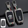 Zinc Alloy+Silicone Car Remote Key Case Cover For Toyota Prius Camry Corolla C-HR CHR RAV4 Prado 2018 2019 Keychain Accessories
