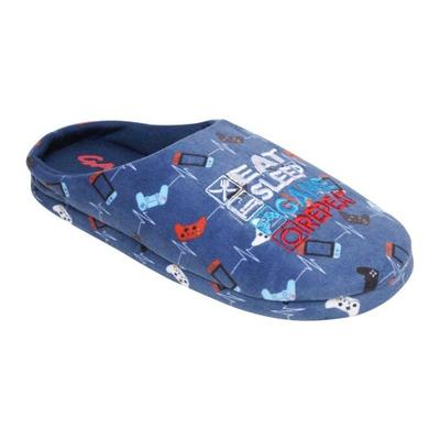 Mens Gamer Game Controller Mule Slippers