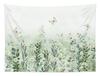 Coastal Window View Wall Hanging, Tropical Beach Ocean Green Tree Nature Landscape Art Fabric for Bedroom Living Room Decor