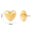 10Pcs Heart Shape Acrylic Loose Spacer Beads For Diy Jewelry Making Bracelet Necklace Keychains Accessories