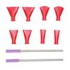 2Pcs Stainless Steel Straw 8Pcs Blow Nozzles Set Multifunctional Acrylic Pouring Paint Supplies