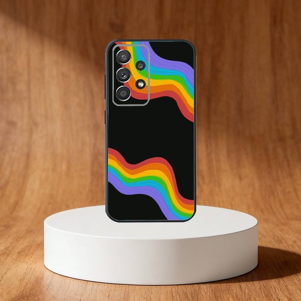 

Gay Lesbian LGBT Rainbow Phone Case For Samsung S25,S24,S21,S22,S23,S30,Ultra,S20,Plus,Fe,Note,10,9,5G Black Cover Samsung S24