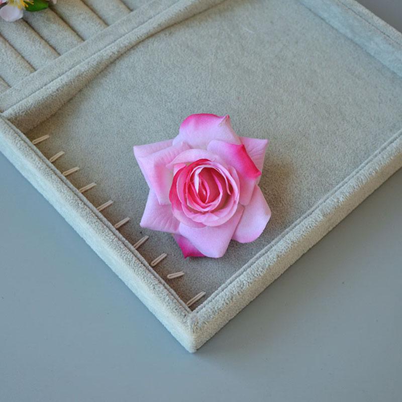 Barrette latérale rose rouge vintage pour spectacles de danse