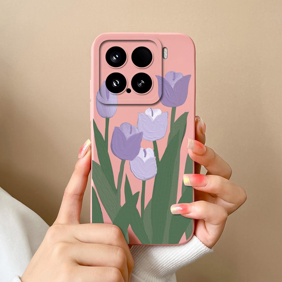 For Xiaomi 15 Pro Case For Xiaomi 14 Pro Phone Cases Various Style Soft Liquid Silicone Mi15 Mi14 Back Cover Anti Drop Bumper