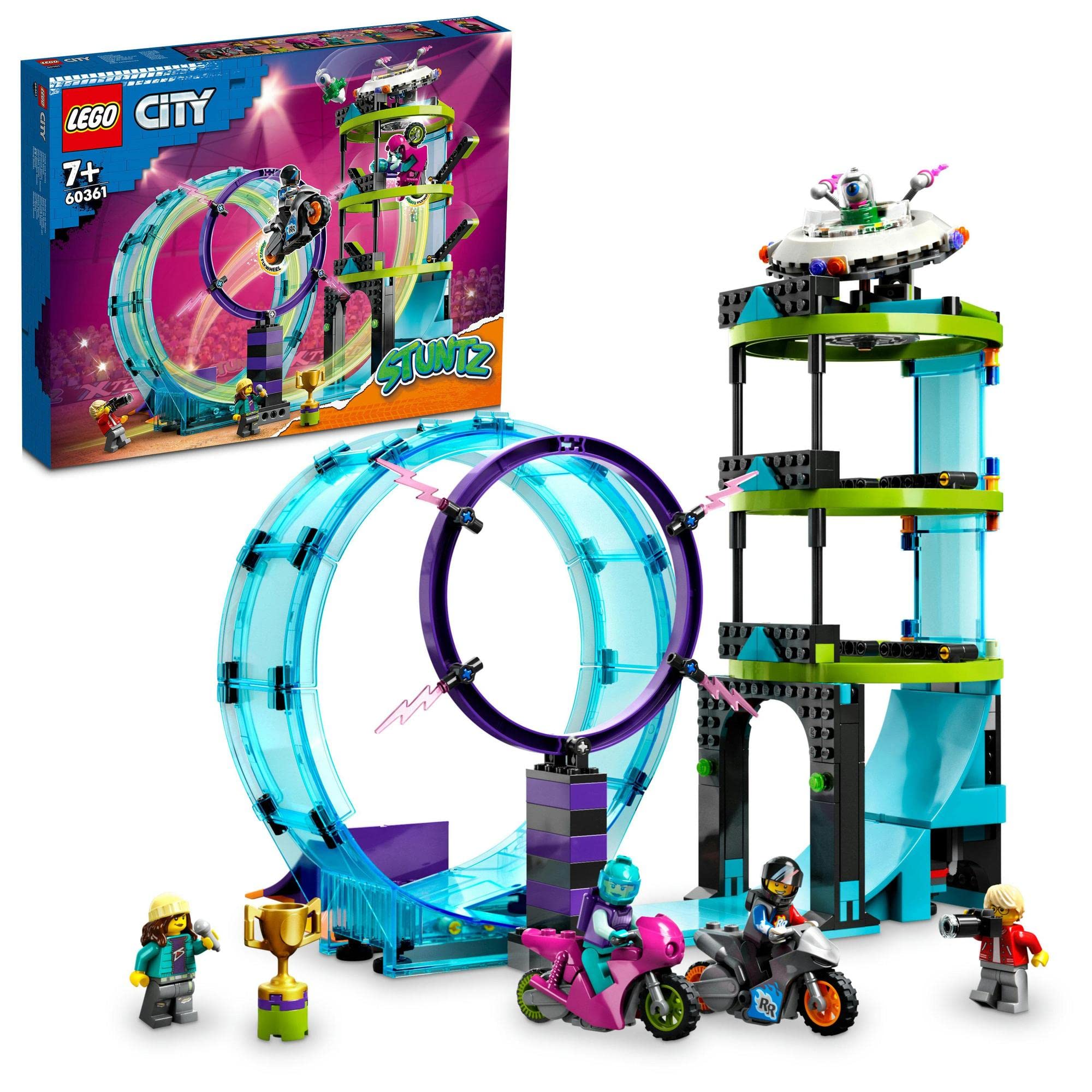 

LEGO City Ultimate Stunt Challenge 60361, a toy building block and gift for boys and girls ages 7 and up.
