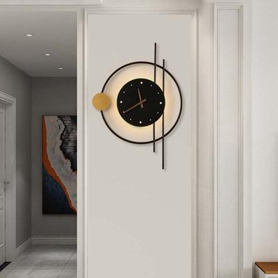 Skandinavische Kreative Uhr Wandleuchte Wohnzimmer Schlafzimmer Hintergrund Wandleuchte Dekorative Wanduhr Heimkunst LED-Beleuchtung