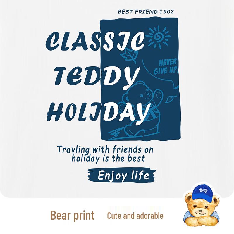 Classic Teddy Boys' Long Sleeve Round Neck T-Shirt