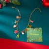Weihnachts-Multi-Element-Glocken-Anhänger-Halskette für Damen Schneeflocke Weihnachtsmann Rentiere Schneemann Halskette Freundschaftsschmuck Geschenke