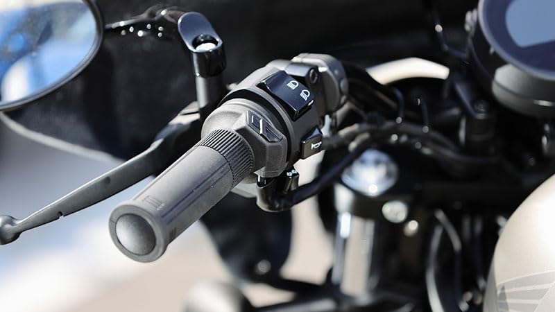 Kijima Motocyklové díly Vyhřívané rukojeti GH07 Spínač integrovaný 120mm Tlačítkový spínač pro 22.2 304-8198