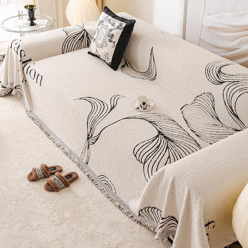 Sofa Cover Cloth Anti-Scratching Sofa Cover Cream Style Four Seasons Universal Non-Slip Full Cover Towel All-Inclusive Universal Sofa Cover