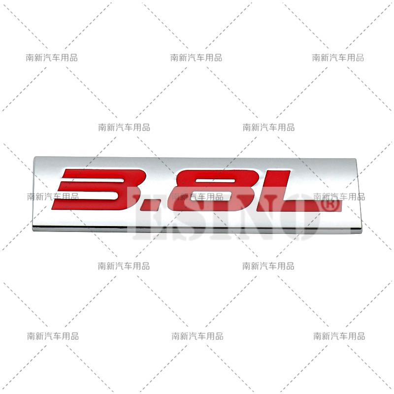 

Car Styling 3D Metal Chrome Zinc Alloy Adhensive Emblem 3.0L 3.2L 3.5L 3.6L 3.7L 3.8L Body Trunk Fender Badge Accessory