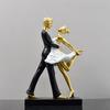 Resin Dancer Statue Abstract Miniatures Figurine Sculpture Character Ornaments  Valentine's Day