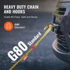 5/16"x6' G80 Tow Chain 15" J Hook Long Shank RTJ & Grab Hooks Wrecker Tie