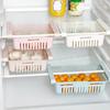 Fridge Drawer Organizer, Stretchable Fridge Shelf Holder Storage Box, Pull-Out Refrigerator Storage Box Holder Food Organizer, Container For Food