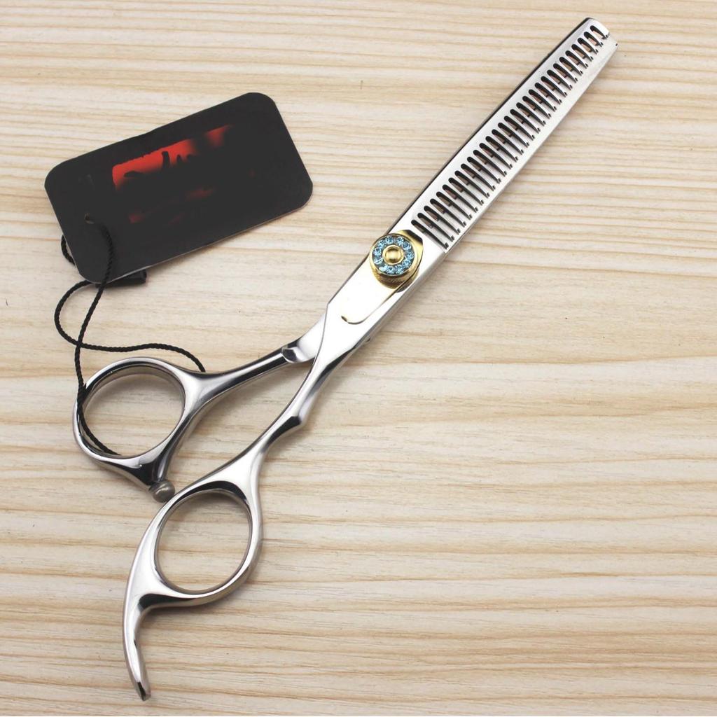 6.0-Inch HUO Gem Hairdressing & Barber Scissors Set: Straight Shears, Bangs Scissors, Thinning Shears