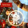 16cm Led Hanging Christmas Decorative Lights 3d Acrylic Led Lamps With Suction Cups For Doors