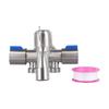 Dual Control Dual Use 3-Way Shower Water Diverter Valve Faucets Filling Angle Valves Washing Machine Bathroom Toilet Accessories