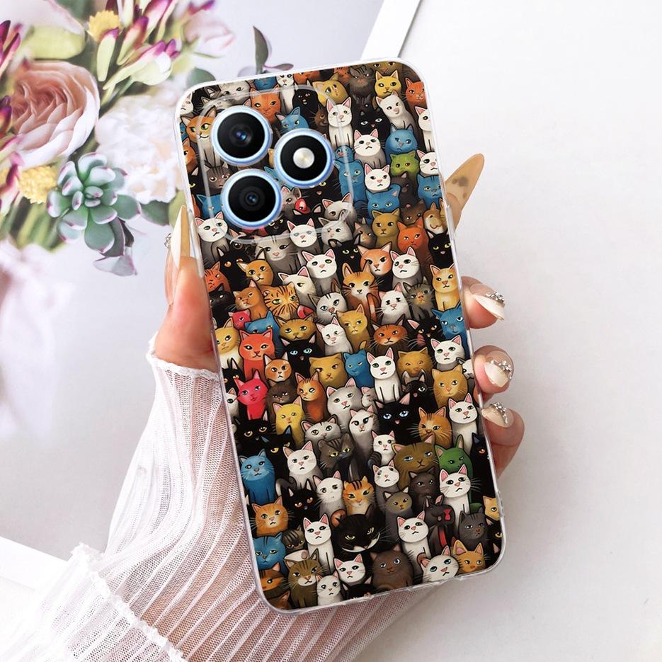 For Honor X8d 4G Case Cool Fashion Painted Cover 6.77'' Soft Silicone Phone Case For Honor X8d X 8d HonorX8d 4G Back Cover Coque