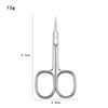 Russian-Style Stainless Steel Cuticle Nippers & Eyebrow Trimmers - Pointed Tip Beauty Scissors