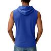 Herren Bedrucktes Kapuzentop Mit Taschen Herren Freizeit Sport Schnelltrocknendes Ärmelloses Top