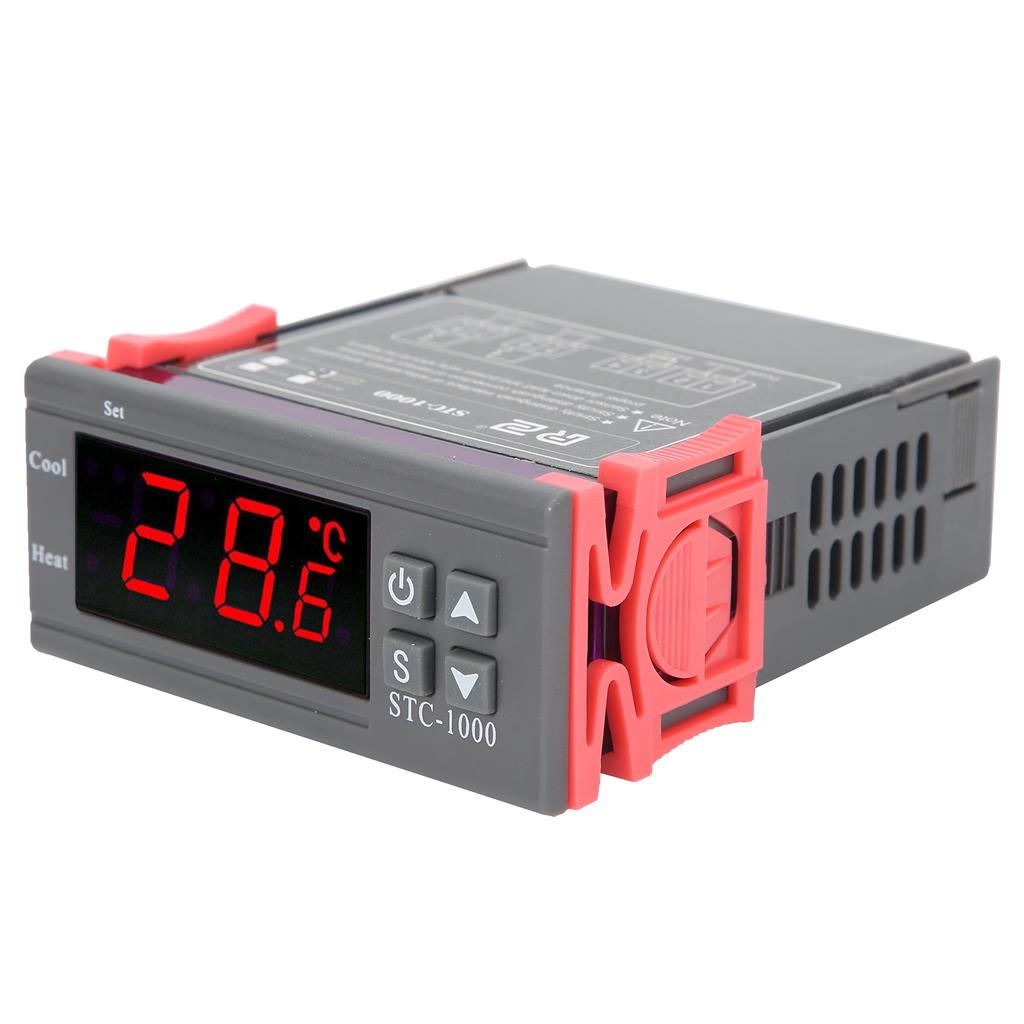 STC‑1000 Digital Temperature Controller Cooling and Heating Thermostat with Sensor AC110‑220V