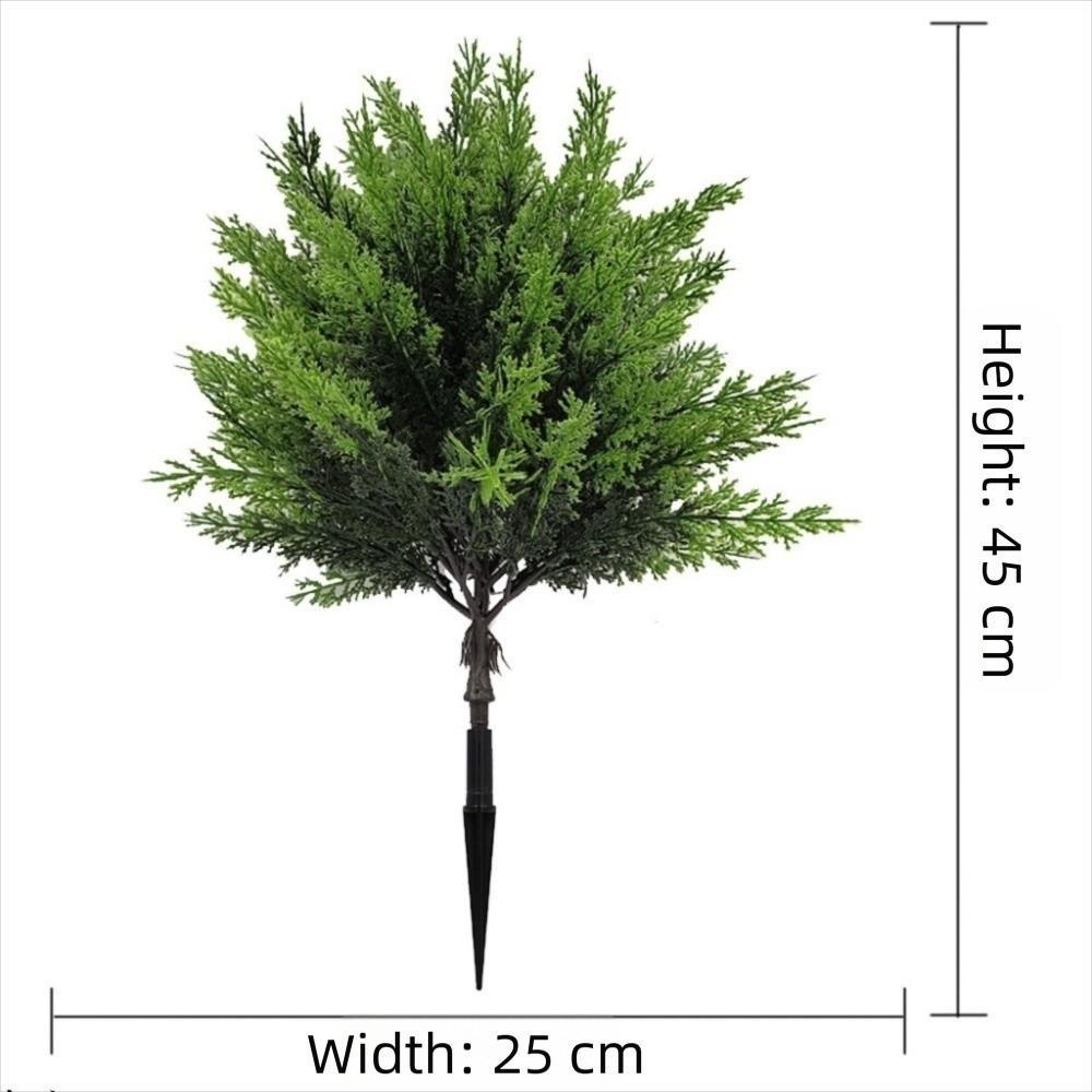 Greenery Artificial Pine Needle Green Plant with Ground Plug Christmas Branches Red Berry DIY Artificial Shrubs Bushes Christmas
