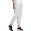 Adidas Knitted Sweatpants Women's White Moderate Cuffed Pants HR8400